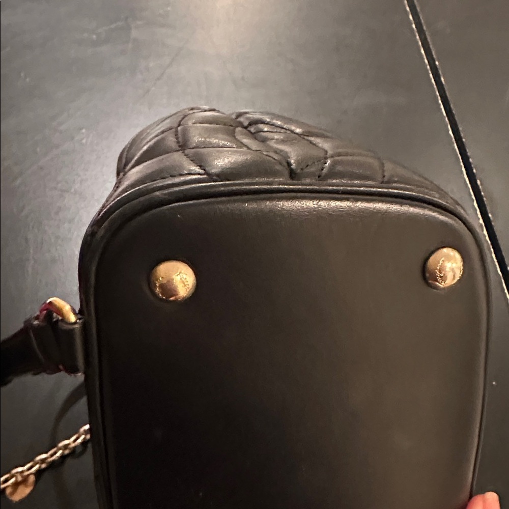 Salvatore Ferragamo Black Backpack with Gold Chain - Picture 4 of 7
